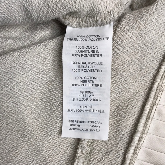 J. Crew Ruffle Hem Gray Crew Sweatshirt - Picture 6 of 11